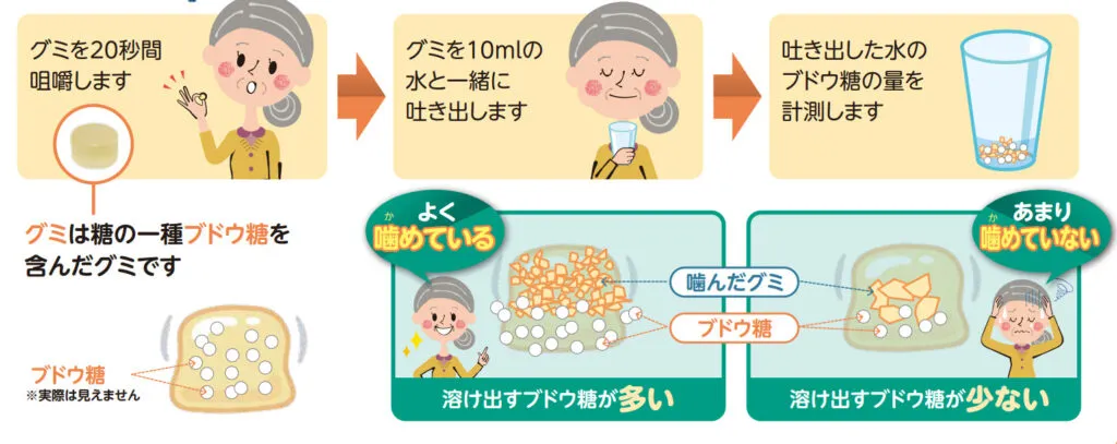 1. 噛む力(咀嚼能力)のチェック